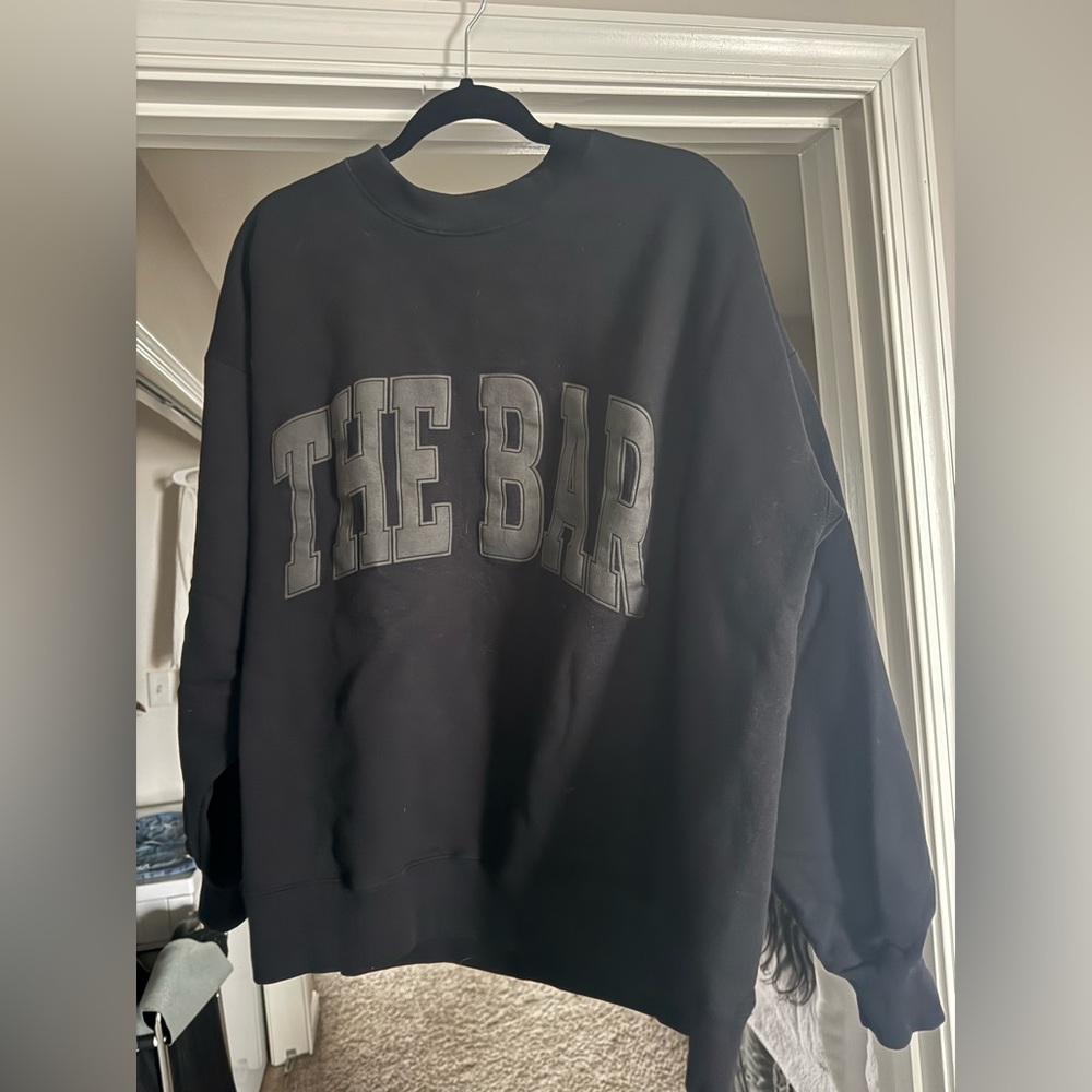 The Bar Sweatshirt- Black- Size XL